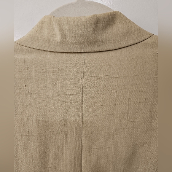 Vintage - Silk Tweeds Cream Pants Suit - Size 14 - Picture 9 of 13